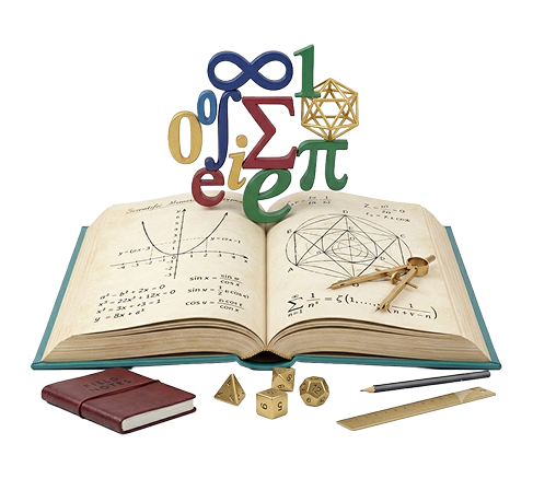 كتاب الرياضيات والرموز ثلاثية الأبعاد